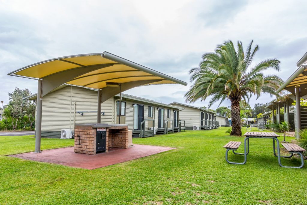 Covered BBQ area