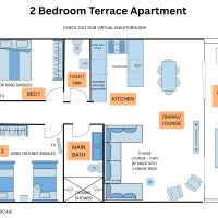 FLOORPLAN 2 bed terrace